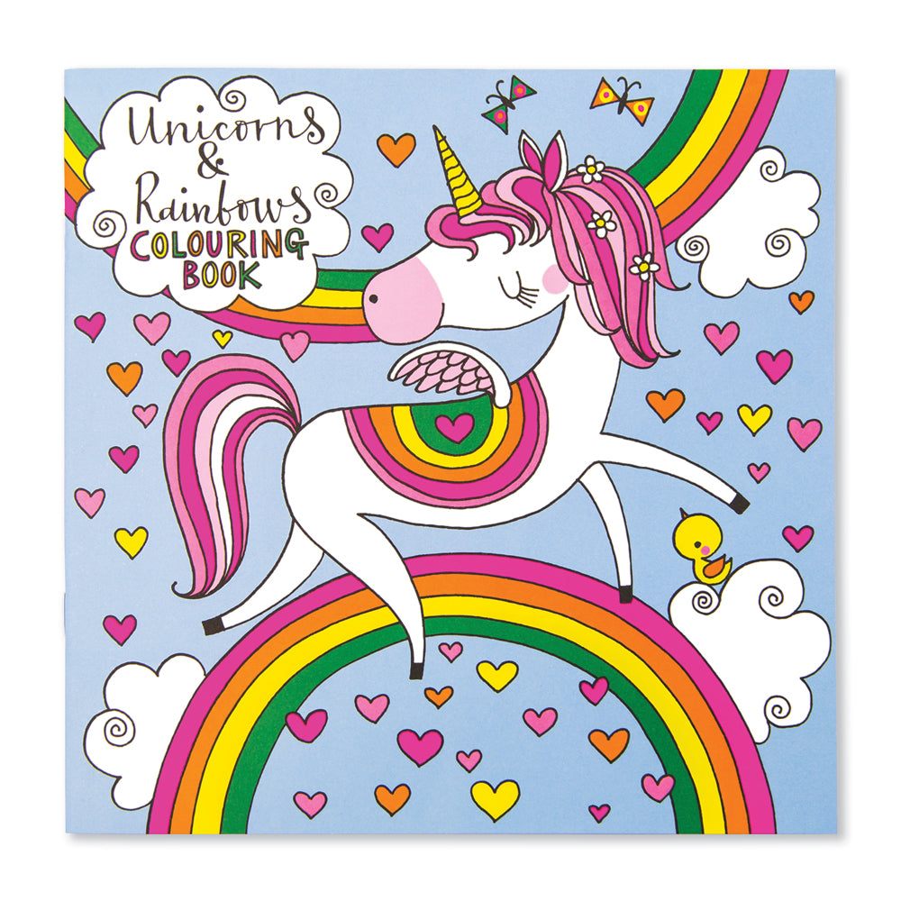 UNICORNS & RAINBOWS COLOURING BOOK