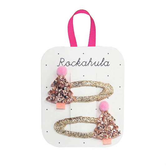 Rockahula Rose Gold Xmas Tree Clips